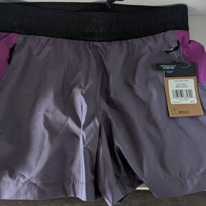 The North Face Women's Purple and Black Shorts